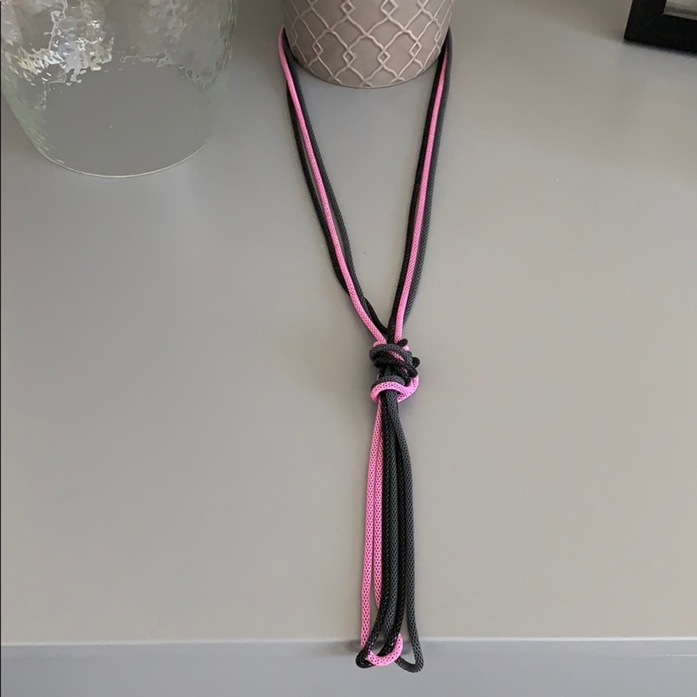 Set of three metal necklaces.